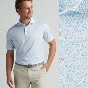 Peter Millar Sz XXL Island Jammin' Performance Jersey Polo Pattern